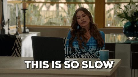 modern-family-gif-open-laptop-with-female-saying-this-is-so slow

