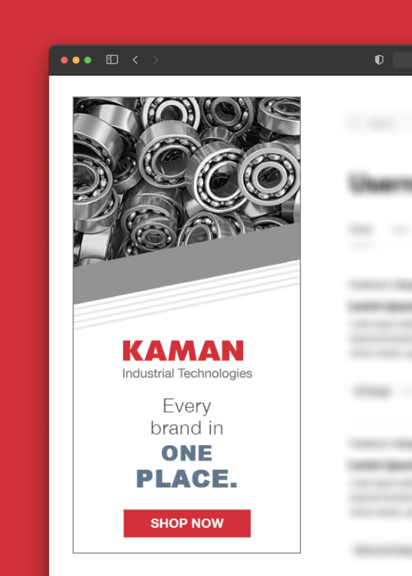 An example of a Kaman programmatic display ad