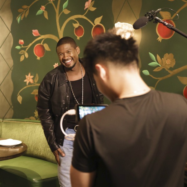 usher backstage